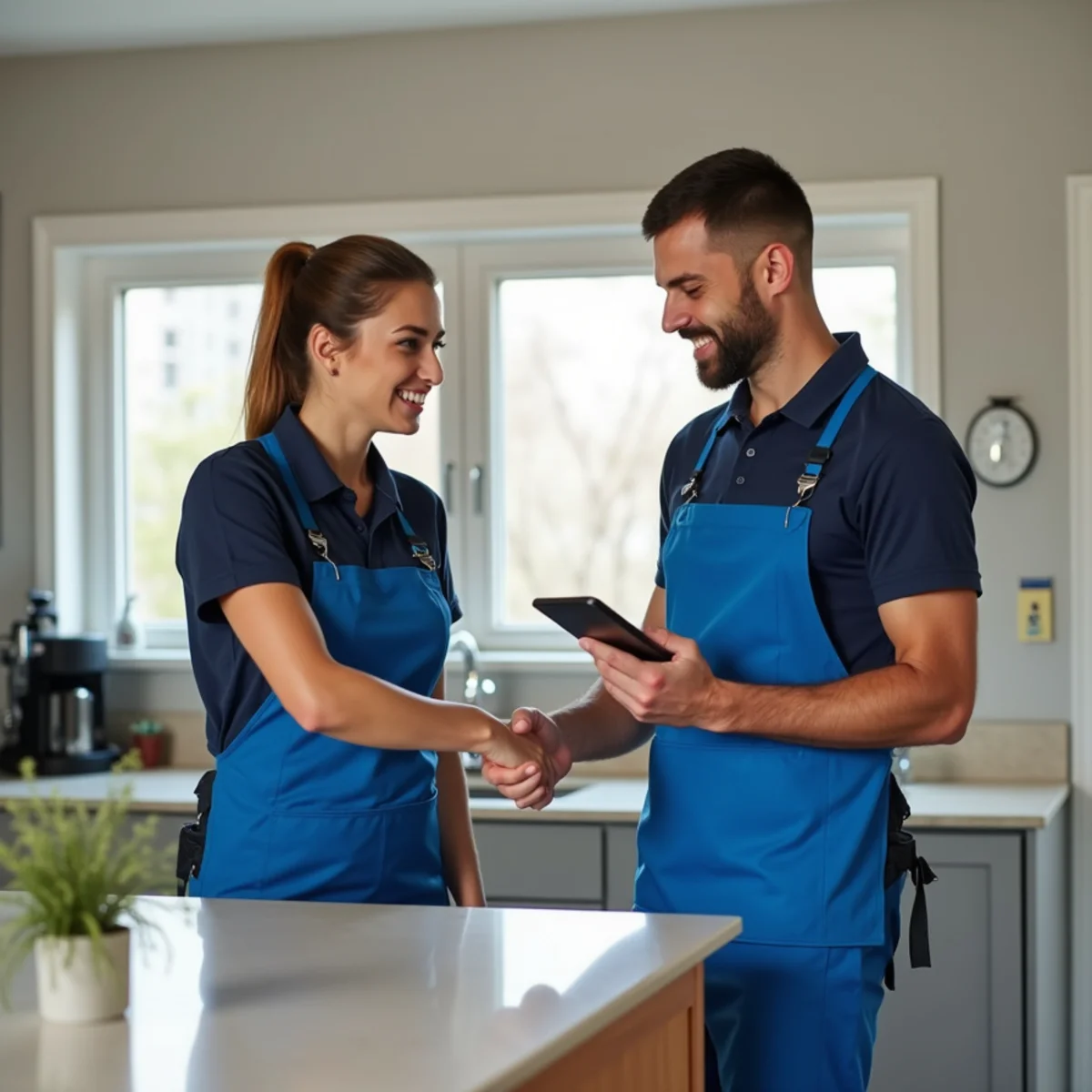 New York homeowner reviewing a professional cleaning quote