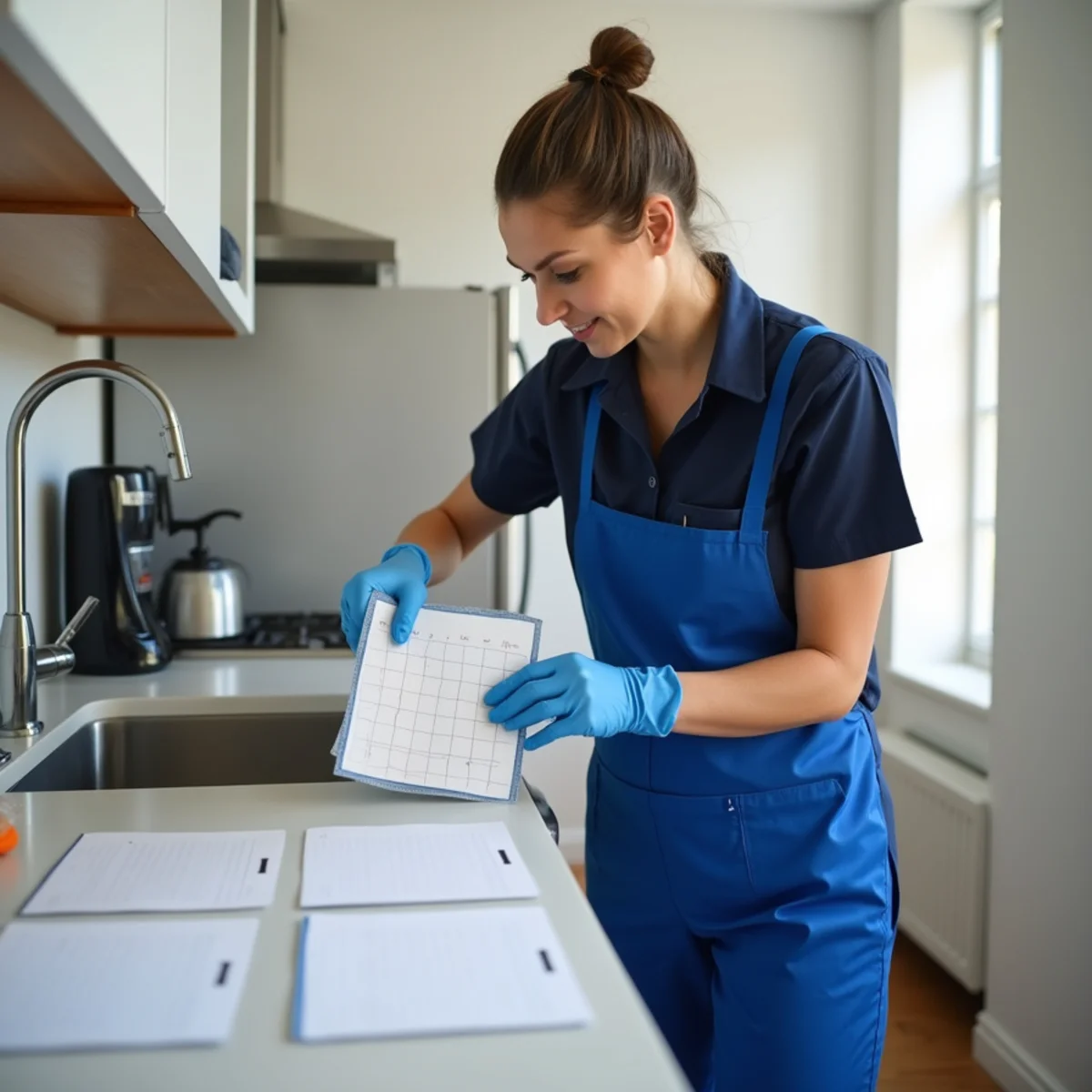 Calendar showing recurring house cleaning options in New York