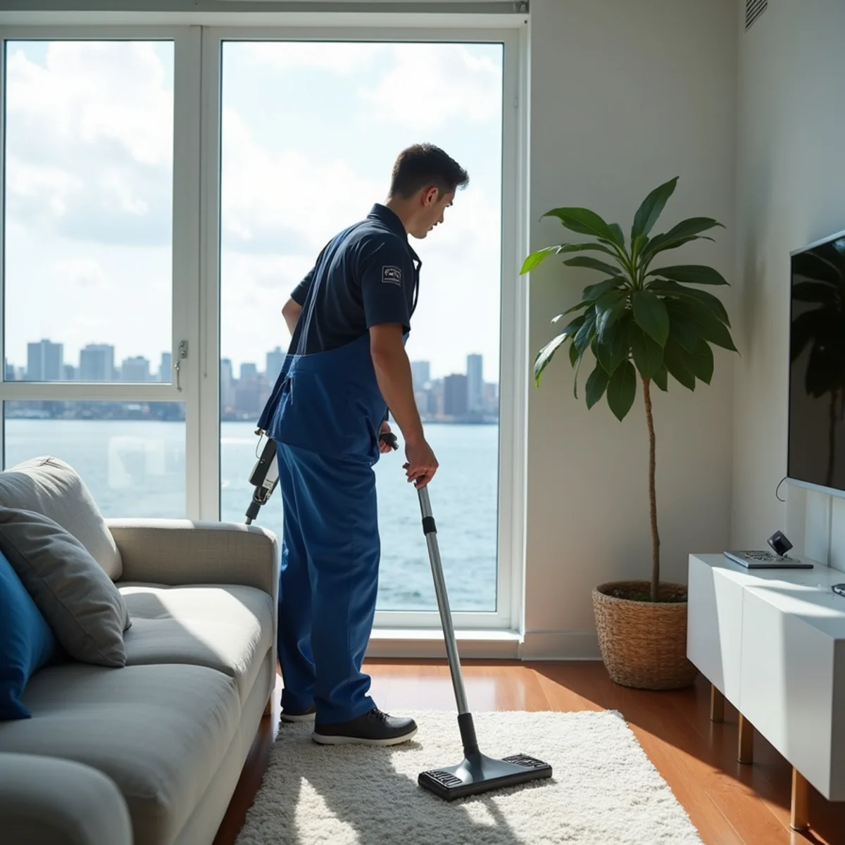 Long Island City residence prepared for professional house cleaning in New York
