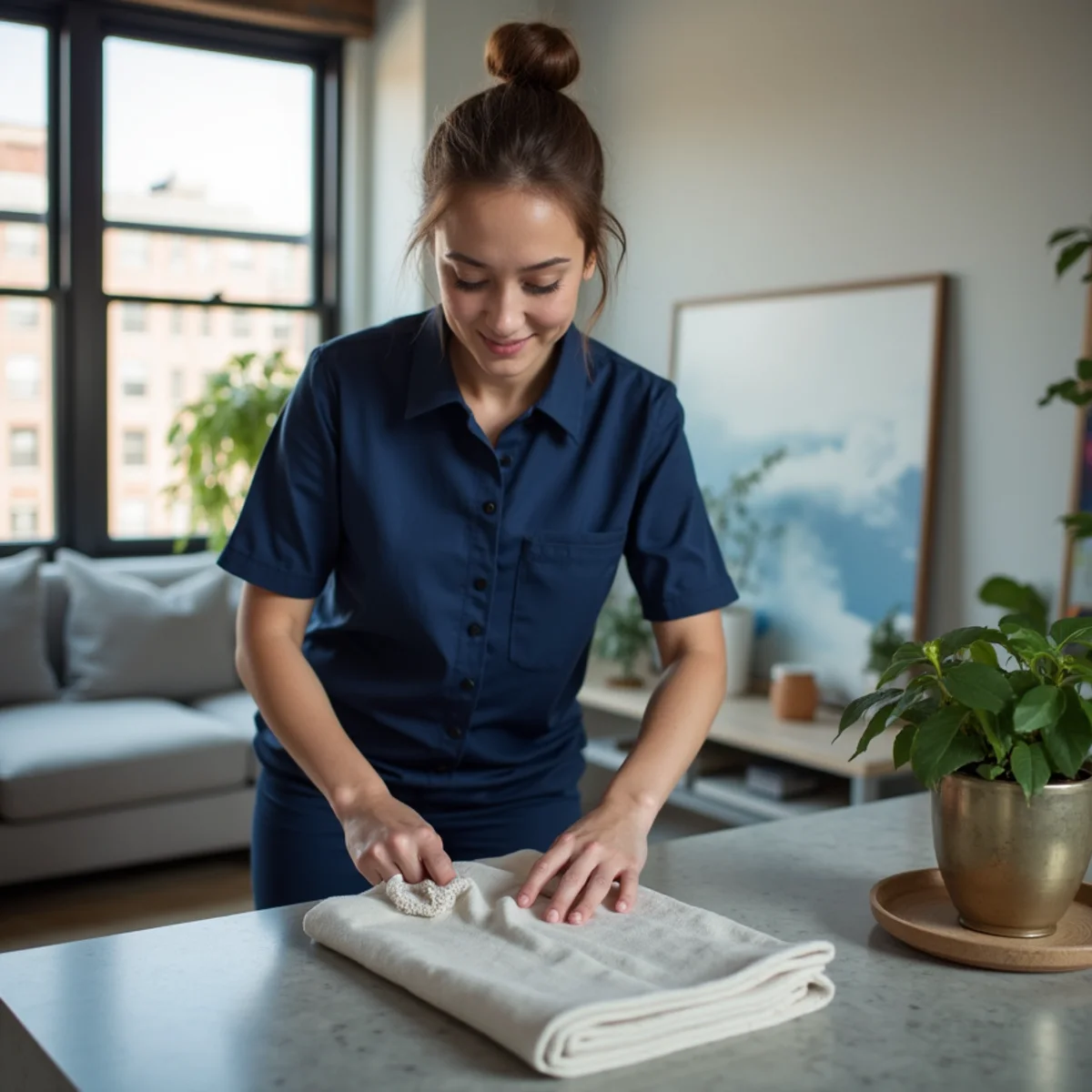 Tribeca residence prepared for professional house cleaning in New York